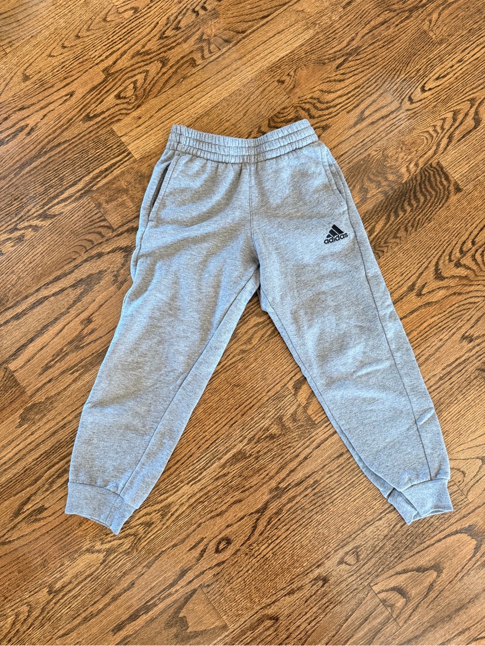 Boys Adidas Grey Sweatpants - Almost New